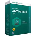 Antivirus KASPERSKY Anti-Virus 2016-2+1 устройства, 1 год, Desktop Box