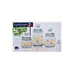 Набор 3 банок для сыпучих продуктов  LUMINARC CRAZY FLOWER H9942